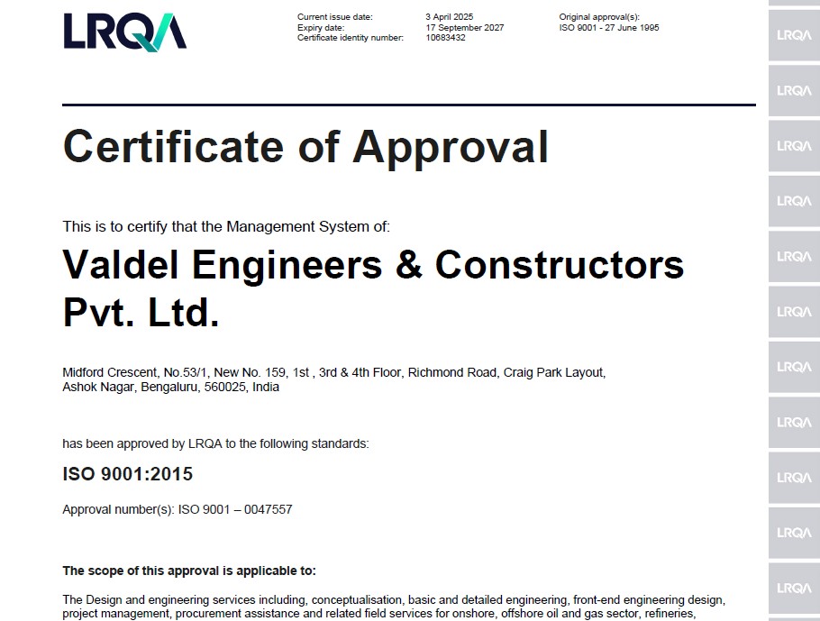 Certificate of Approval